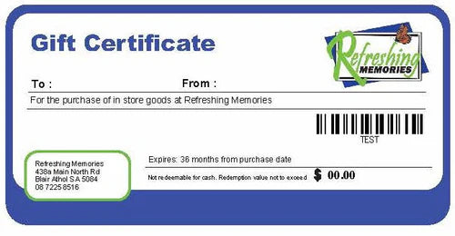 $50 Gift Certificate for in store purchases