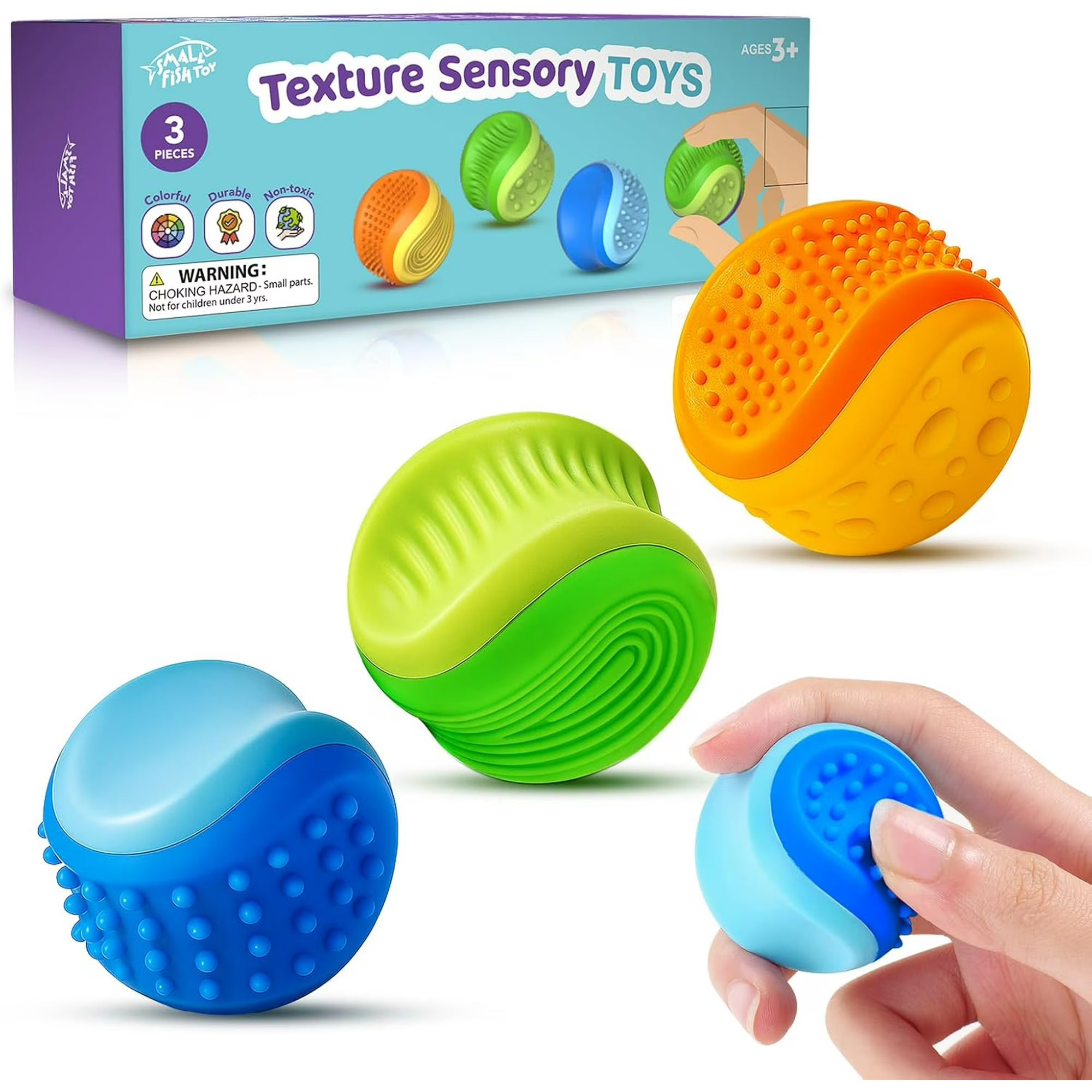 Mix and Match Silicone Interchangeable Texture Balls