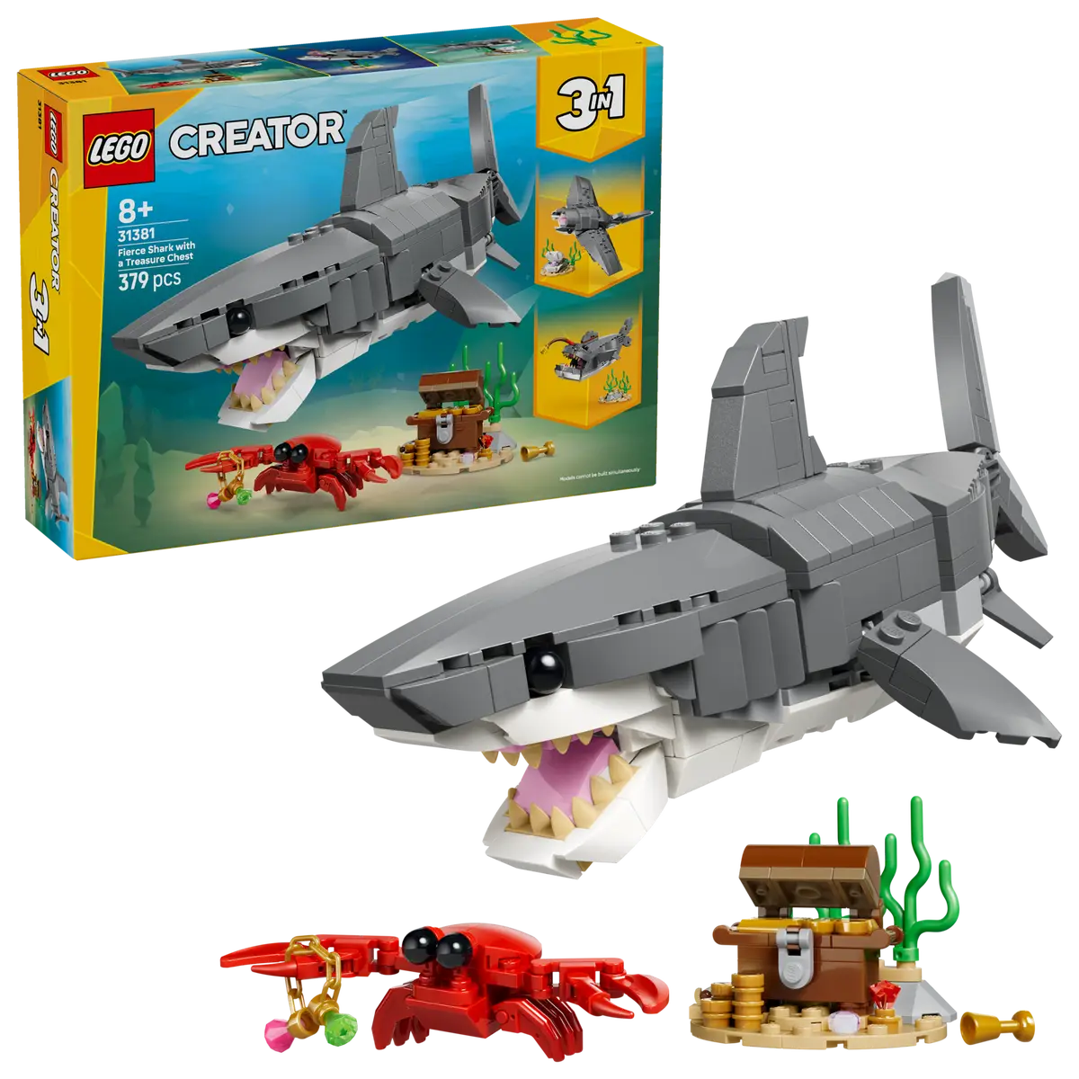 31381 Fierce Shark with a Treasure Chest