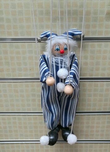 Jester Clown Marionette 24cm