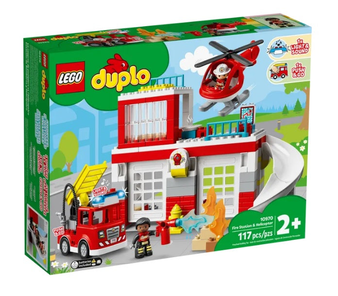 Lego 10970 Fire Station and Helicop