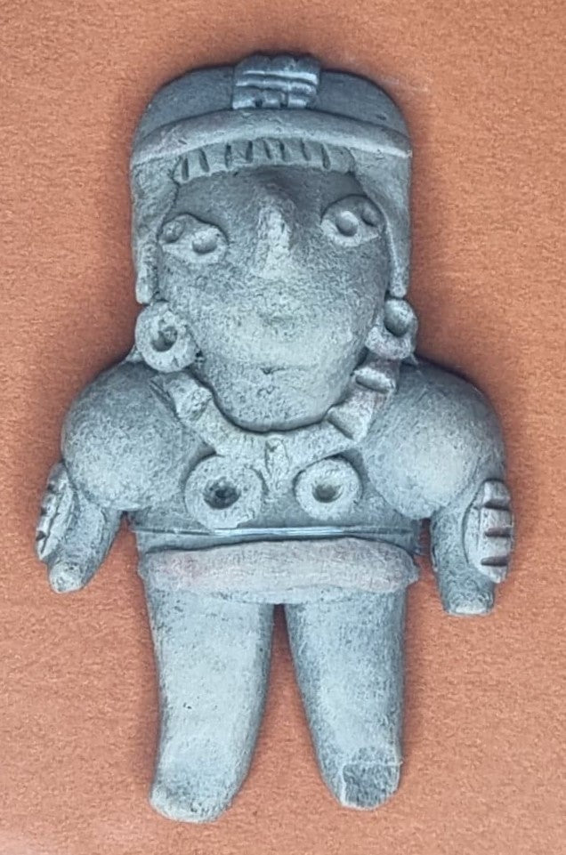 Michoacan Male Warrior Clay Figure - C. 400 - 100 BCE