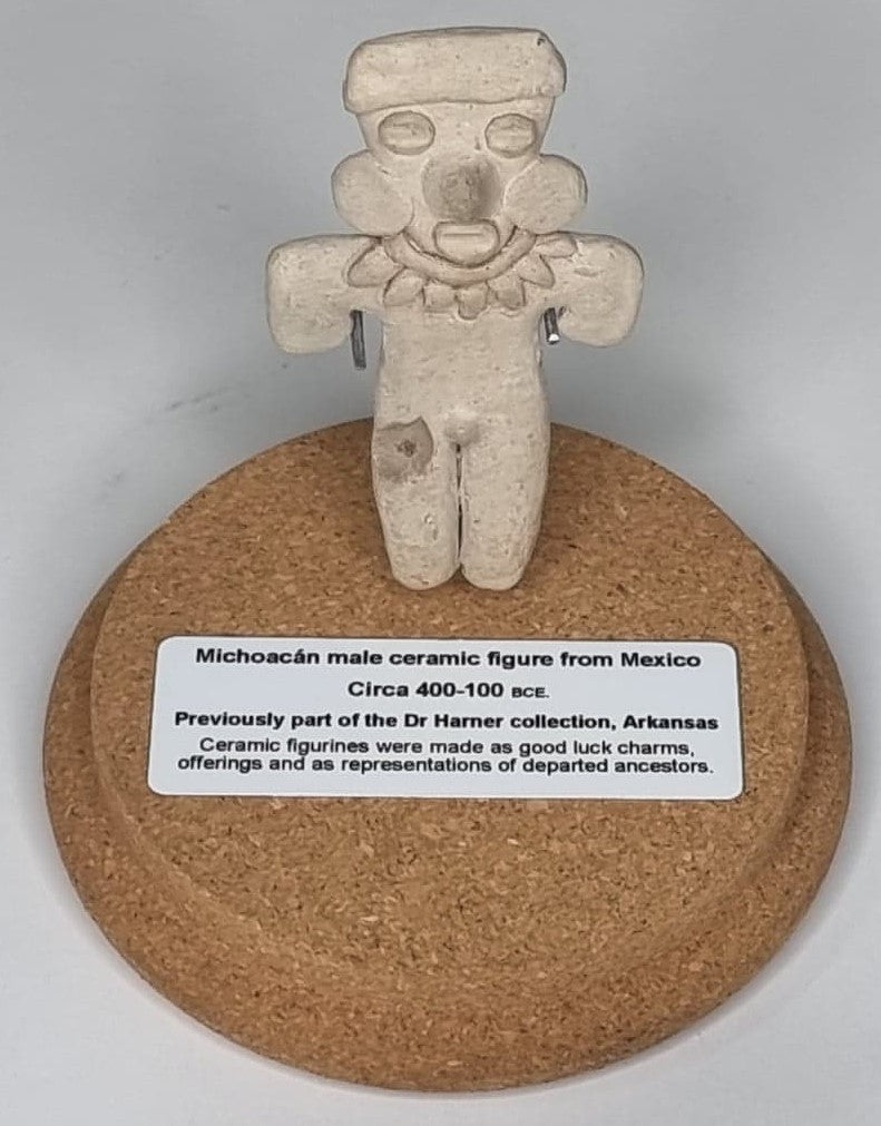 Michoacan Male Ceramic Figure From Mexico - C. 400 BCE