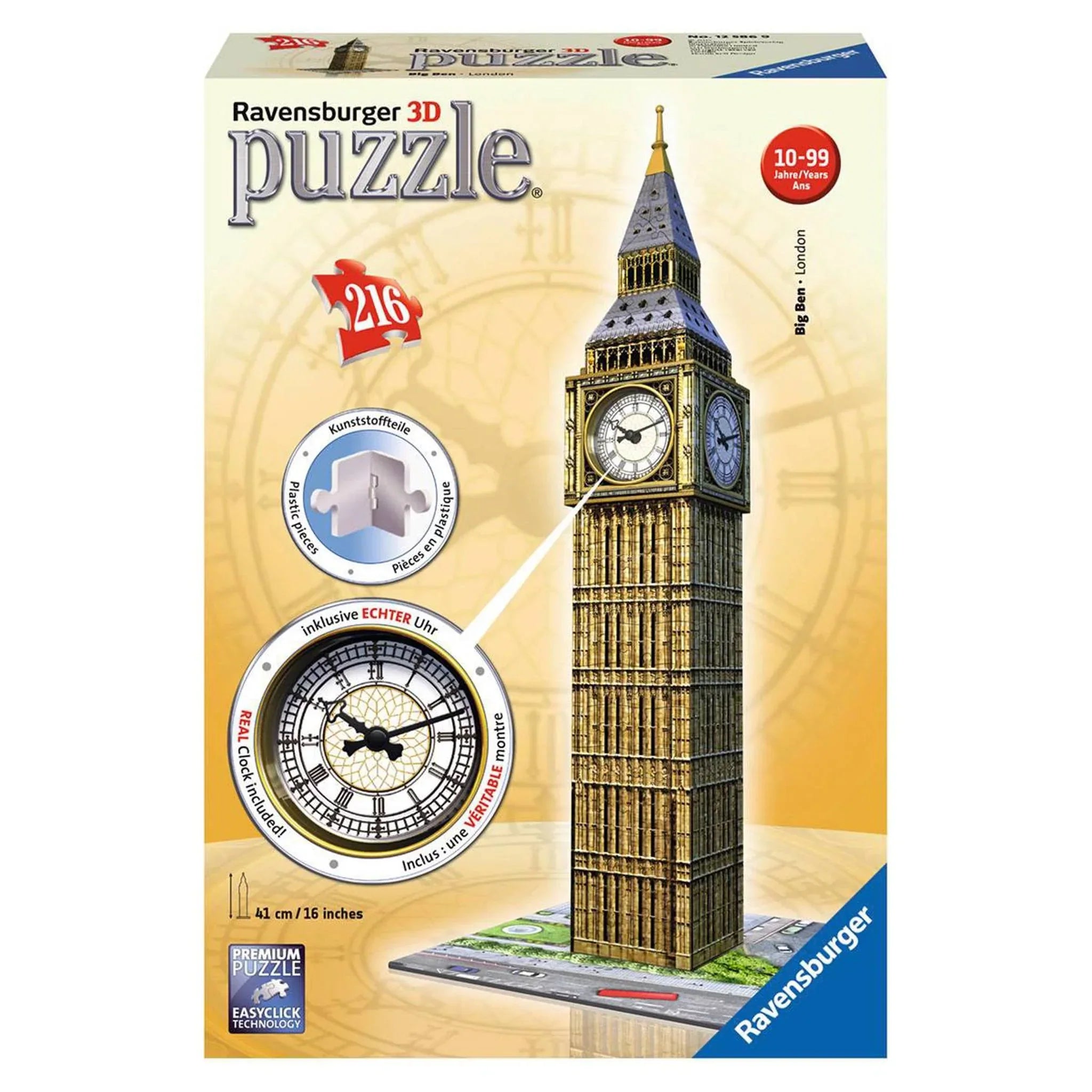 Ravensburger 3D Puzzle Big Ben With Clock