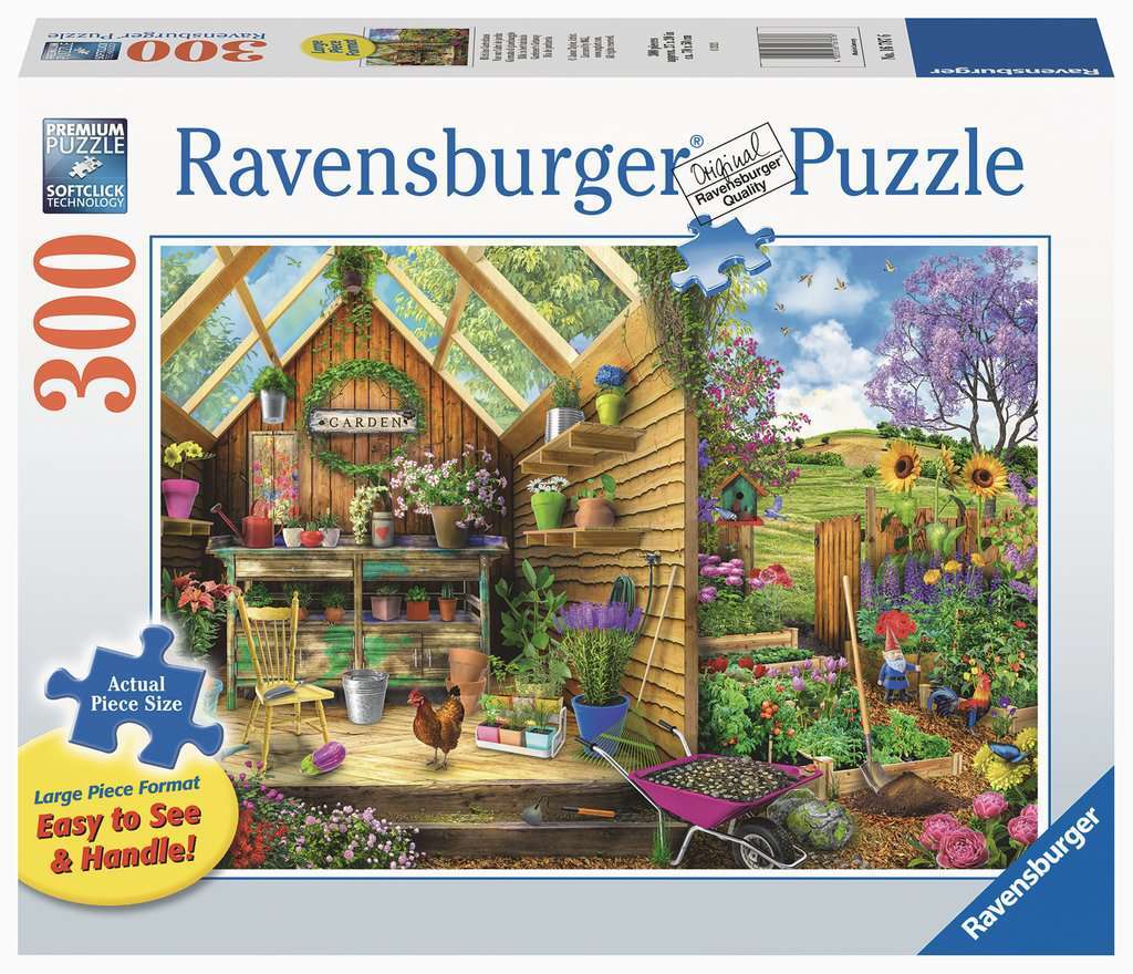 Large Piece 300pc Puzzle Gardeners Getaway