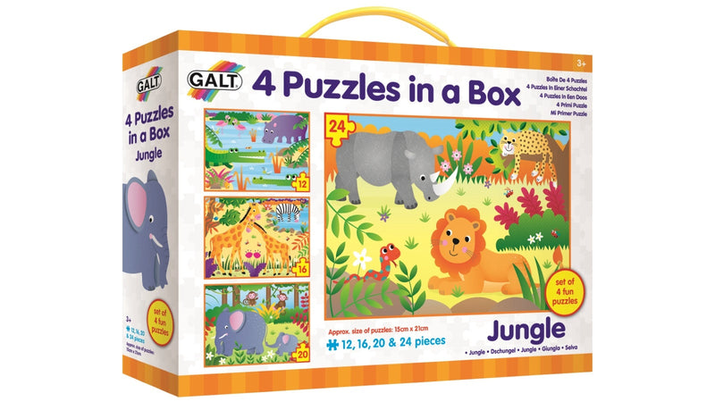 4 Puzzles In Box-Jungle