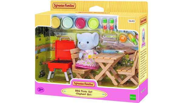 Sylvanian Families BBQ Picnic Elephant Girl