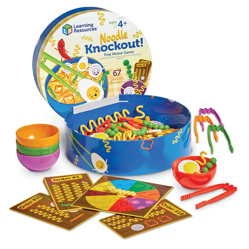 Noodle Knock Out Fine Motor Game