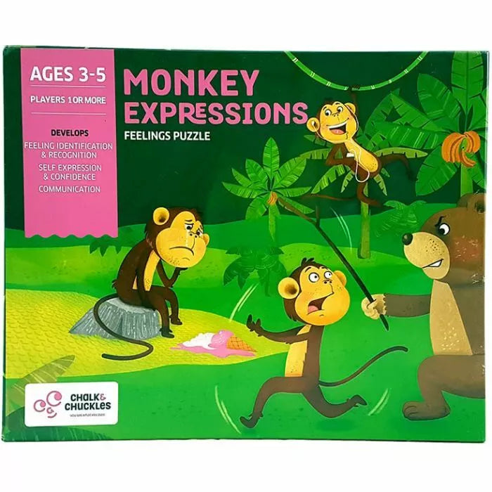 Monkey Expresions - Feelings Puzzle