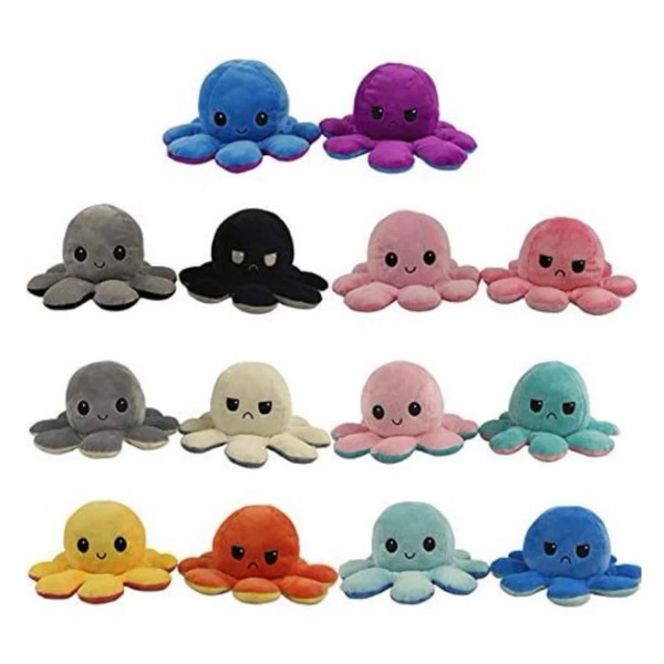 30cm Sensory Reversible Octopus Plush