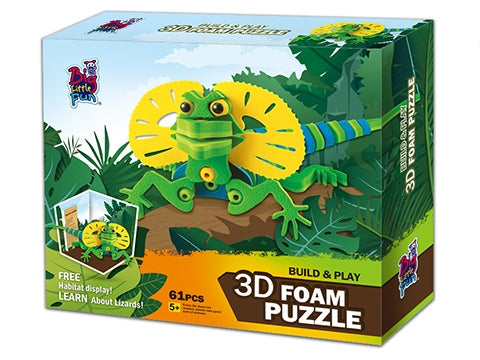 3D Foam Build A Puzzle - Lizard