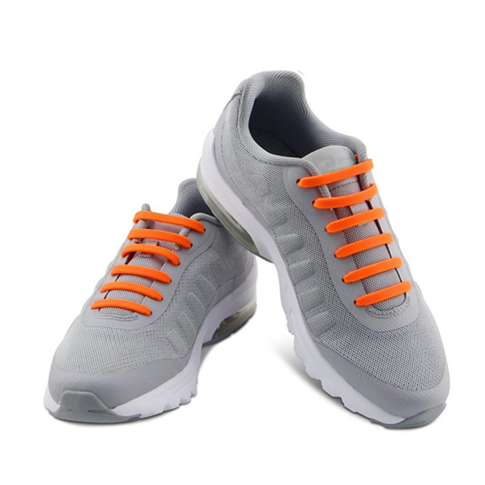 No Tie Shoelaces ORANGE