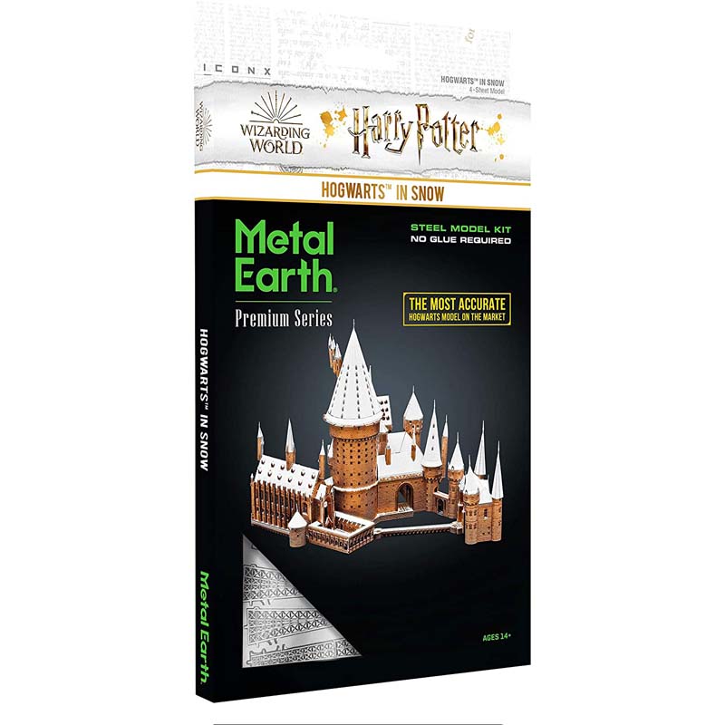 Metal Earth Premium Harry Potter Hogwarts in Snow