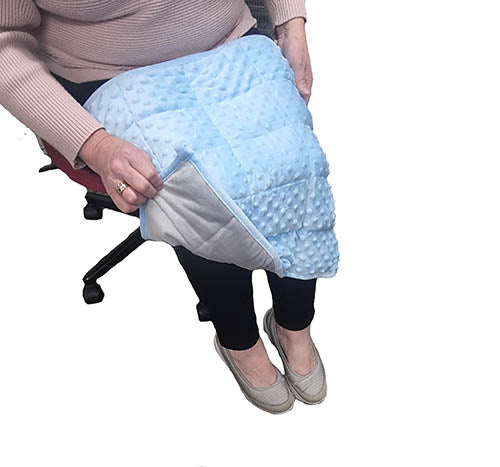 Minky Weighted Lap Pad 2.5kg - Blue