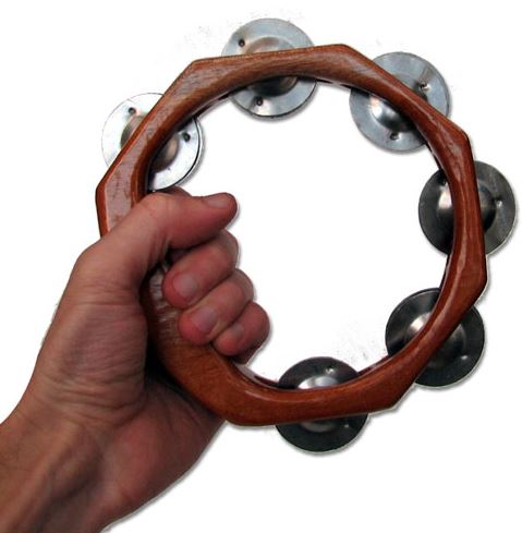 Large Wooden Tambourine