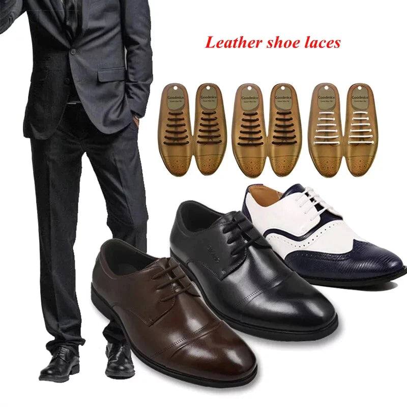 No Tie Executive Shoelaces - Black