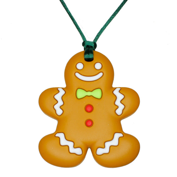 Sensorchew Gingerbread Man Necklace