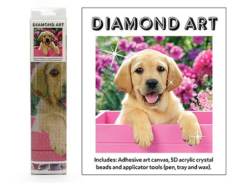 Diamond Art - Golden Labrador Pup