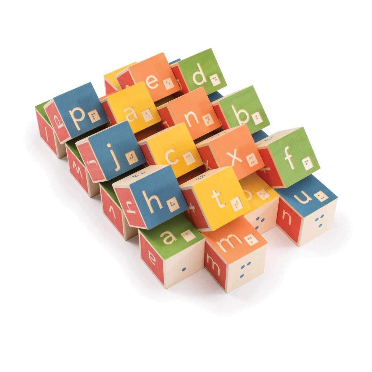 Braille Wooden Alphabet Block Set