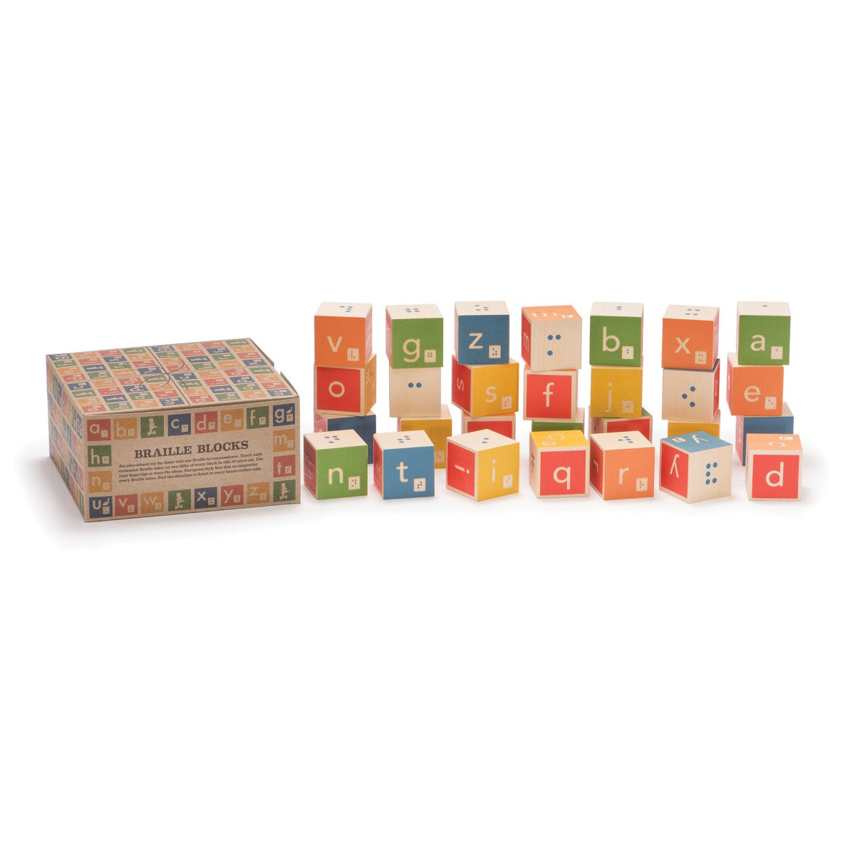 Braille Wooden Alphabet Block Set